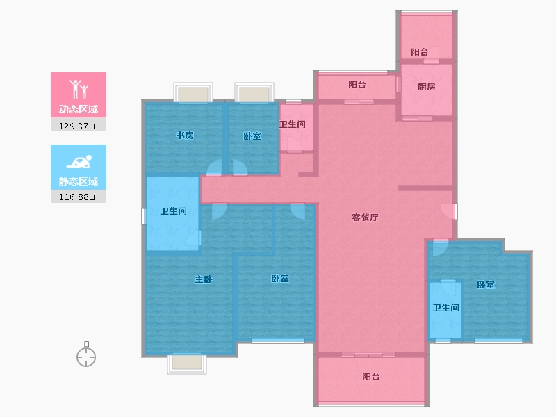 广东省-揭阳市-普宁碧桂园豪园-224.00-户型库-动静分区