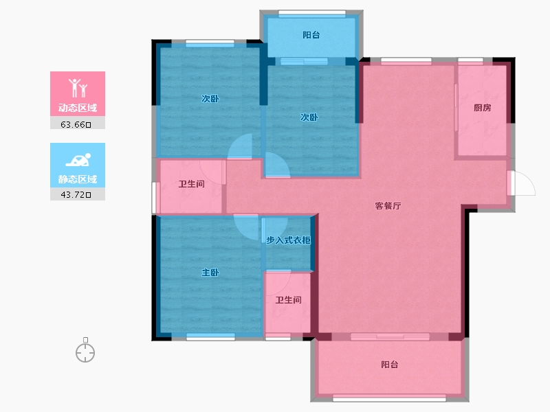 湖北省-宜昌市-康居阳光城-97.06-户型库-动静分区