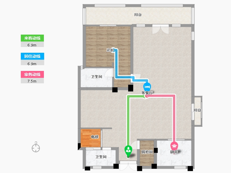 广东省-东莞市-新世纪颐龙湾-341.00-户型库-动静线