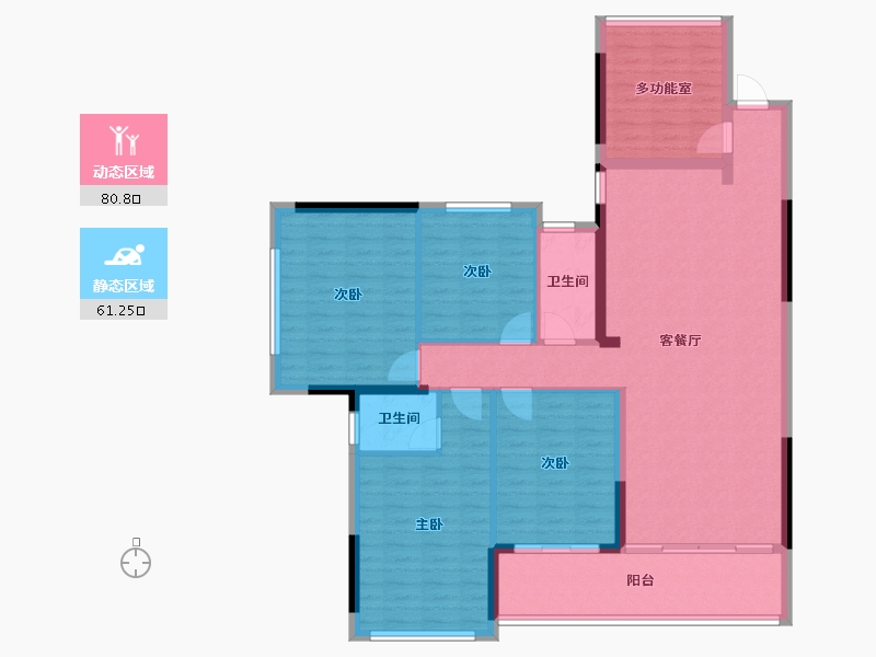 广西壮族自治区-南宁市-永安嘉园-116.00-户型库-动静分区