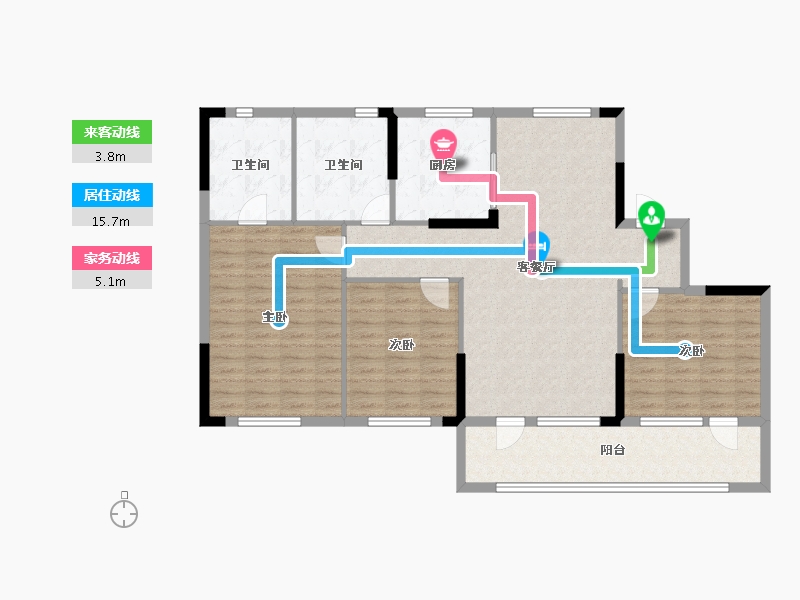 江西省-南昌市-众森红谷一品-117.98-户型库-动静线