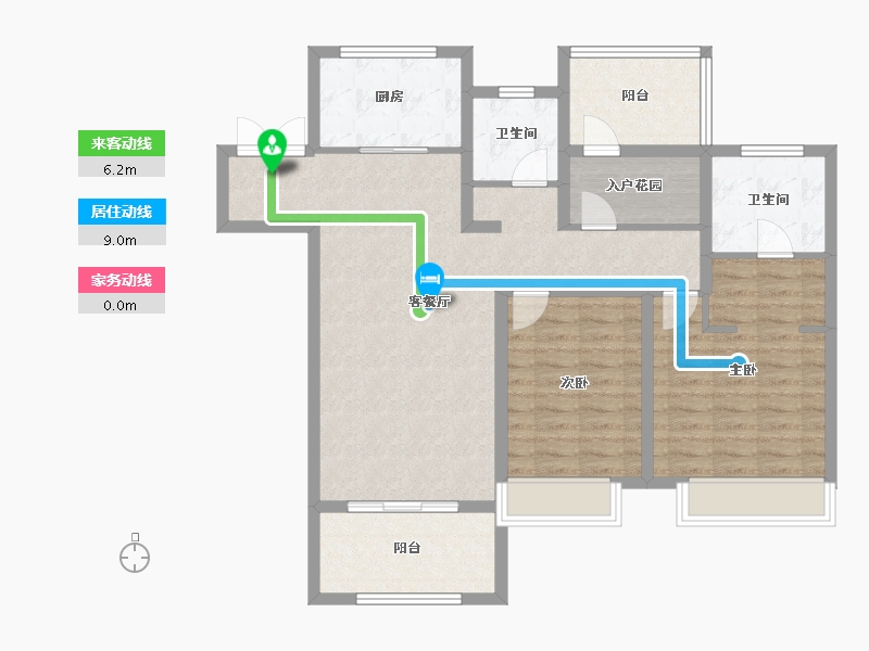 江苏省-镇江市-明发峰景苑·锦绣公馆-100.01-户型库-动静线