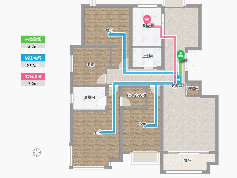 山东省-济南市-济高·天马相城-北区-136.58-户型库-动静线