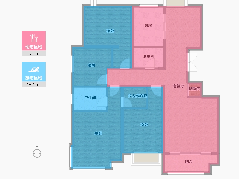 山东省-济南市-济高·天马相城-北区-136.58-户型库-动静分区