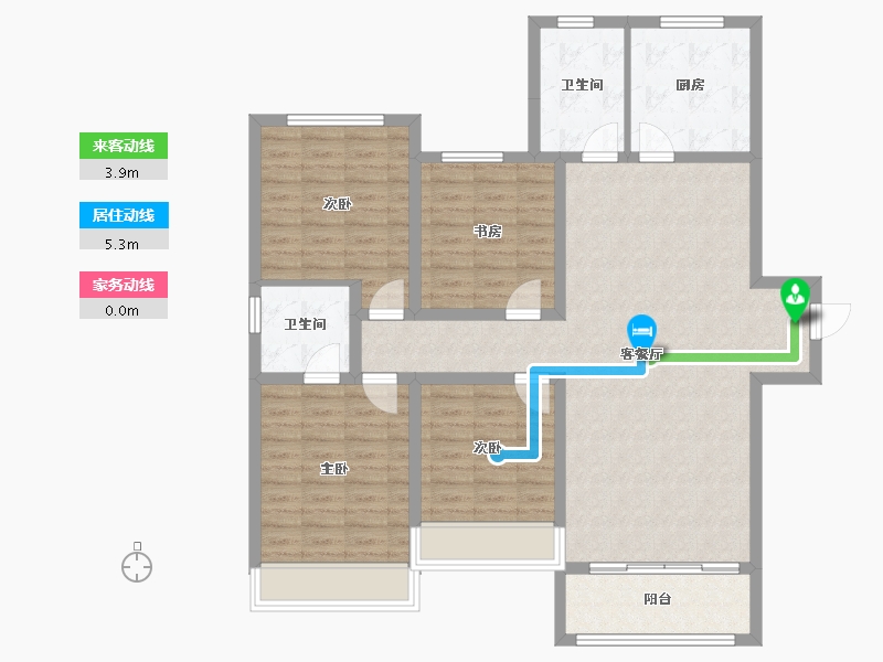 山东省-滨州市-融汇新里程-112.80-户型库-动静线