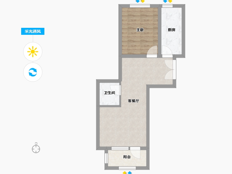 辽宁省-葫芦岛市-天顺红海湾二期-44.64-户型库-采光通风