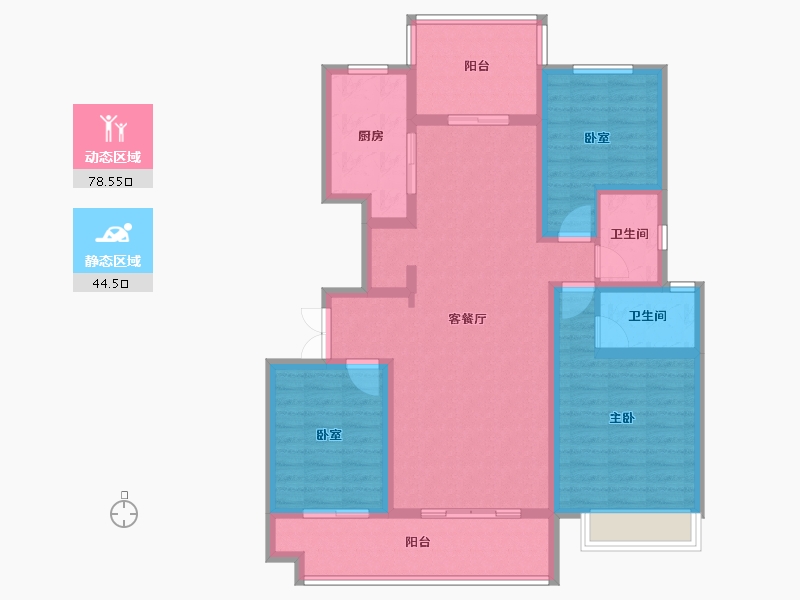 河南省-商丘市-夏邑建业城-109.60-户型库-动静分区