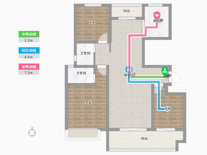 河南省-商丘市-夏邑建业城-101.60-户型库-动静线