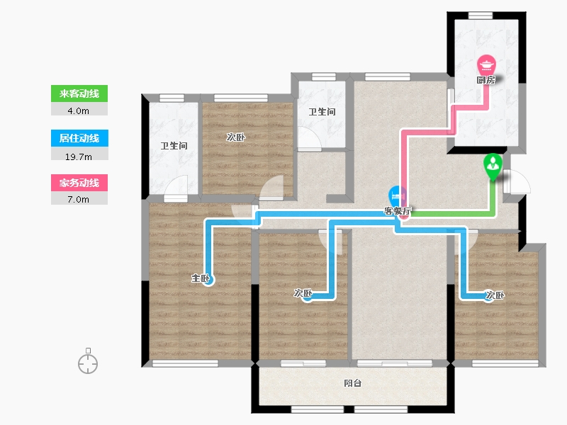 宁夏回族自治区-银川市-宁夏中房·永悦府-115.75-户型库-动静线