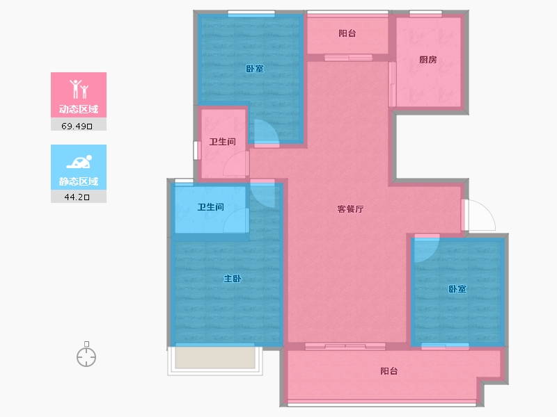 河南省-商丘市-夏邑建业城-101.20-户型库-动静分区