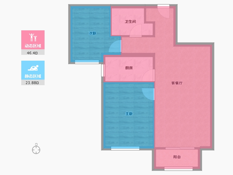 河北省-廊坊市-德荣·文璟-63.20-户型库-动静分区