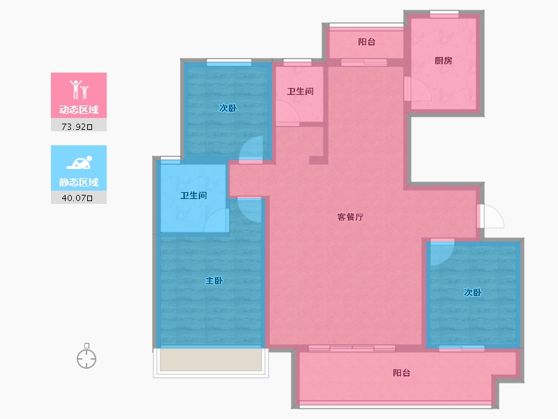 河南省-商丘市-建业联盟东望-102.04-户型库-动静分区