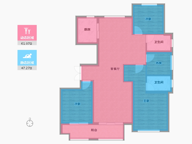 山东省-临沂市-万图水岸经典·御园-97.17-户型库-动静分区