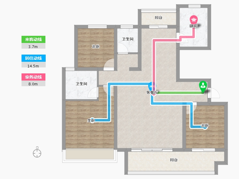 河南省-商丘市-建业联盟东望-106.05-户型库-动静线