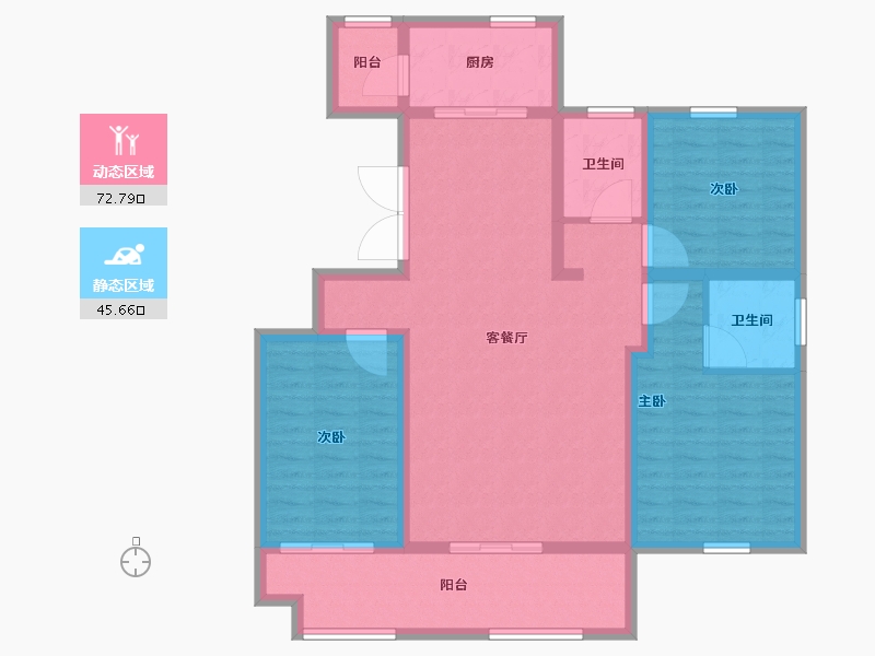 山东省-临沂市-房源南湖尚城-106.22-户型库-动静分区