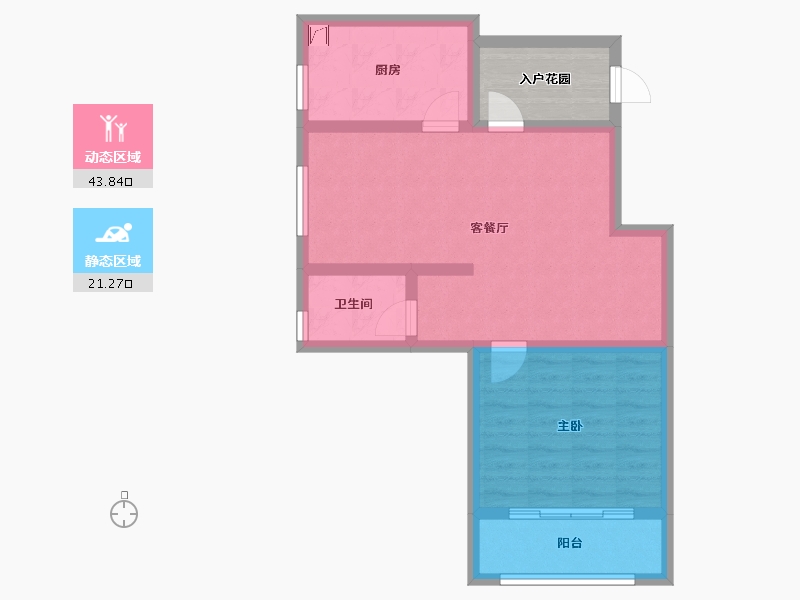 湖南省-湘潭市-万憬欣悦园-62.41-户型库-动静分区