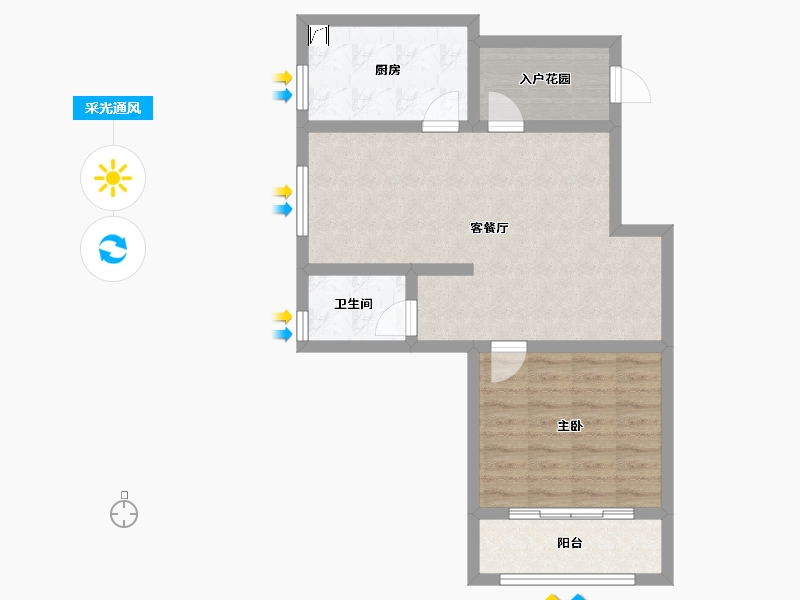 湖南省-湘潭市-万憬欣悦园-62.41-户型库-采光通风