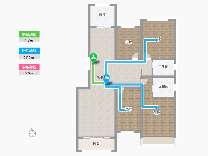 山东省-滨州市-融汇新里程-143.32-户型库-动静线