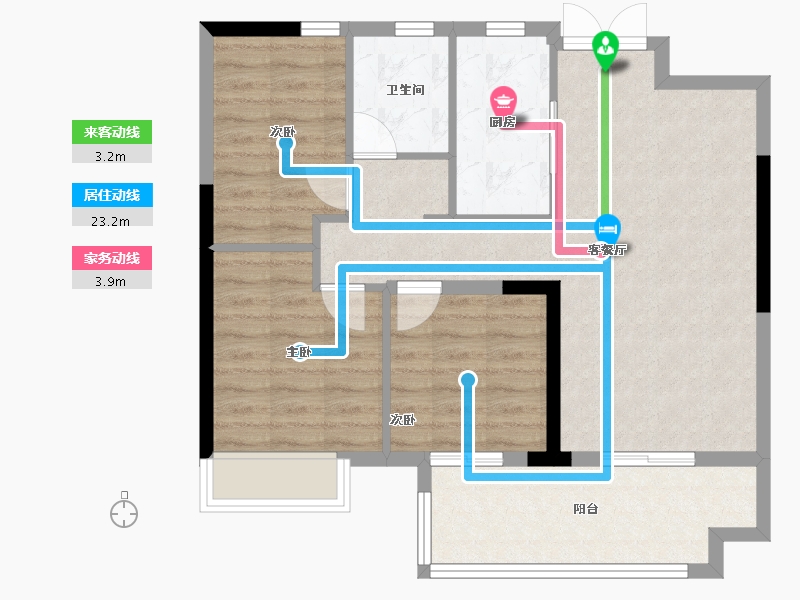 安徽省-宿州市-颐高·书香华府-78.01-户型库-动静线