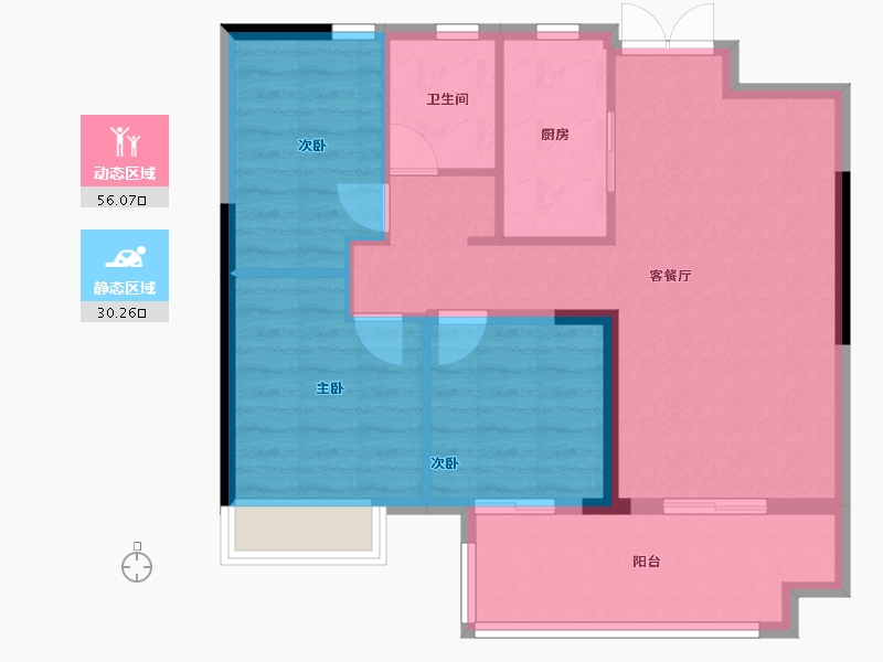 安徽省-宿州市-颐高·书香华府-78.01-户型库-动静分区