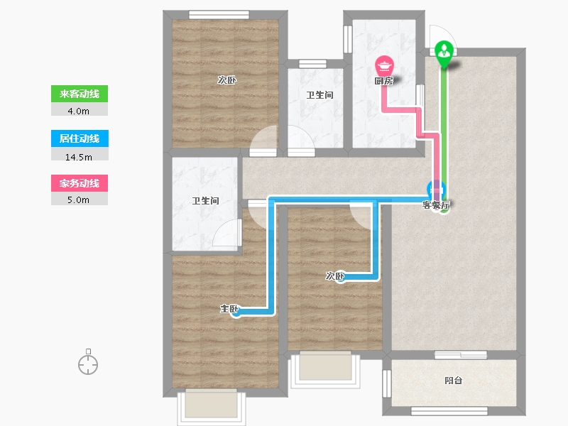 河北省-衡水市-港湾家园-92.00-户型库-动静线