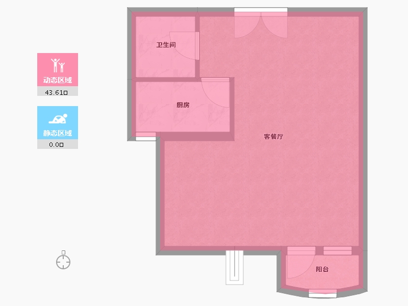 辽宁省-葫芦岛市-天顺红海湾二期-39.38-户型库-动静分区