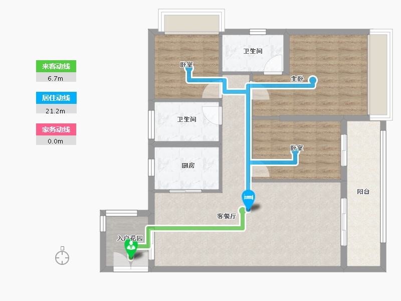 广东省-广州市-天麟府瑧林-92.01-户型库-动静线