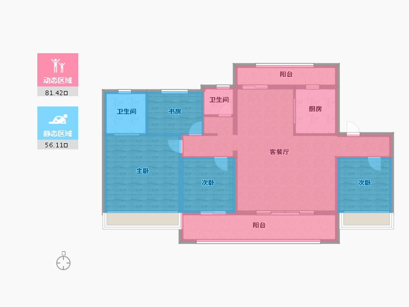 安徽省-宿州市-兴邦·江山樾-124.03-户型库-动静分区