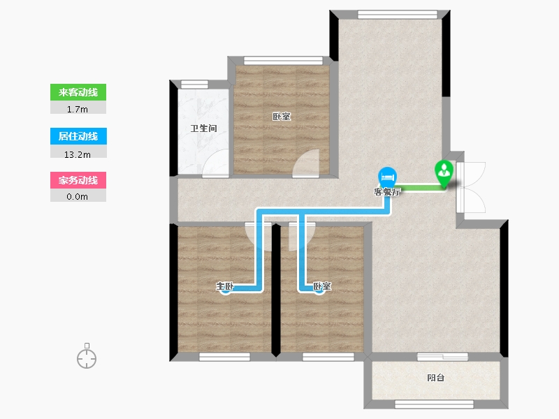 辽宁省-葫芦岛市-晟宇天玺-77.00-户型库-动静线