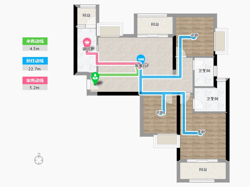 福建省-福州市-中铁城江督府-82.16-户型库-动静线