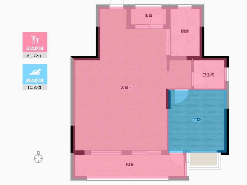 江苏省-泰州市-书香名邸-90.00-户型库-动静分区