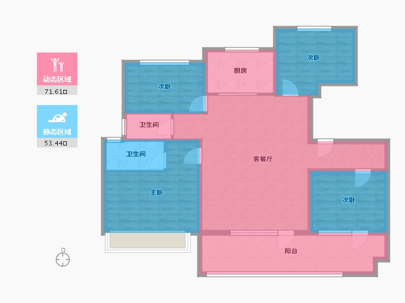 山东省-济宁市-九巨龙孝养城-112.19-户型库-动静分区