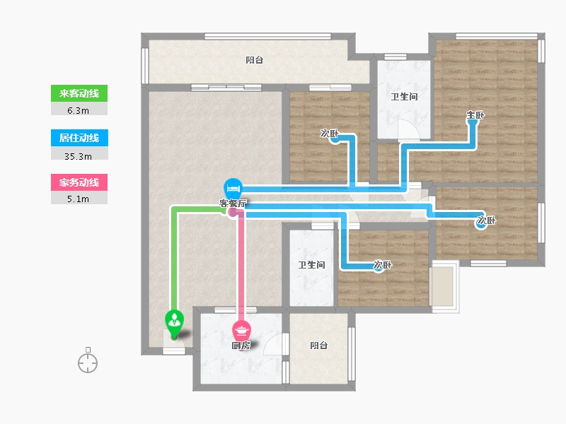 贵州省-毕节市-南山御景-116.00-户型库-动静线