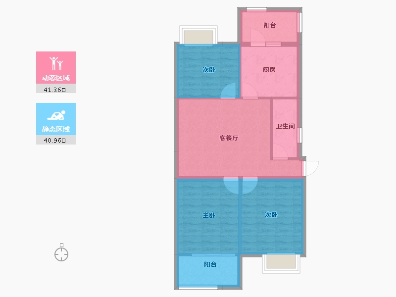 海南省-陵水黎族自治县-一品清水湾-74.06-户型库-动静分区