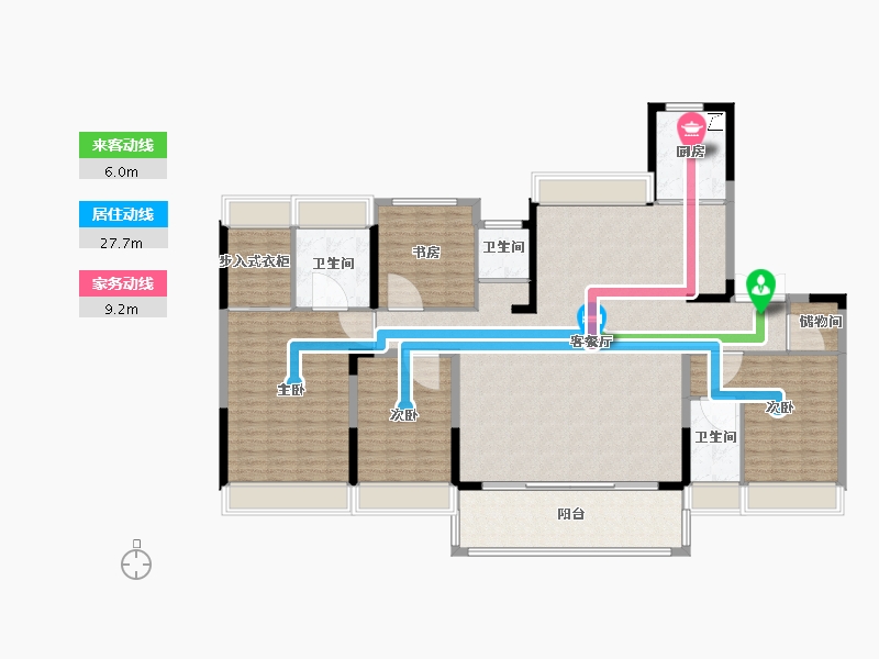 江苏省-宿迁市-泗洪碧桂园·泗州府-176.84-户型库-动静线