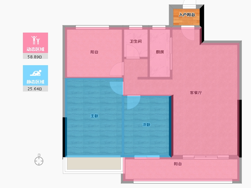 安徽省-滁州市-远东苏滁壹号-78.41-户型库-动静分区