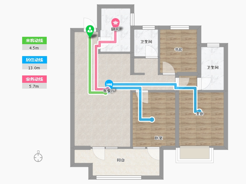 河北省-石家庄市-东胜时间山-82.56-户型库-动静线