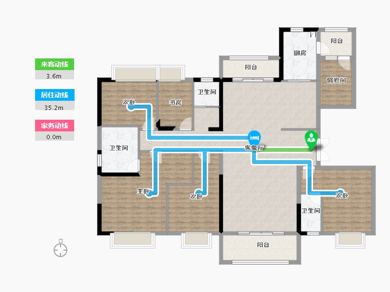 云南省-昆明市-中交碧桂园东园-173.41-户型库-动静线