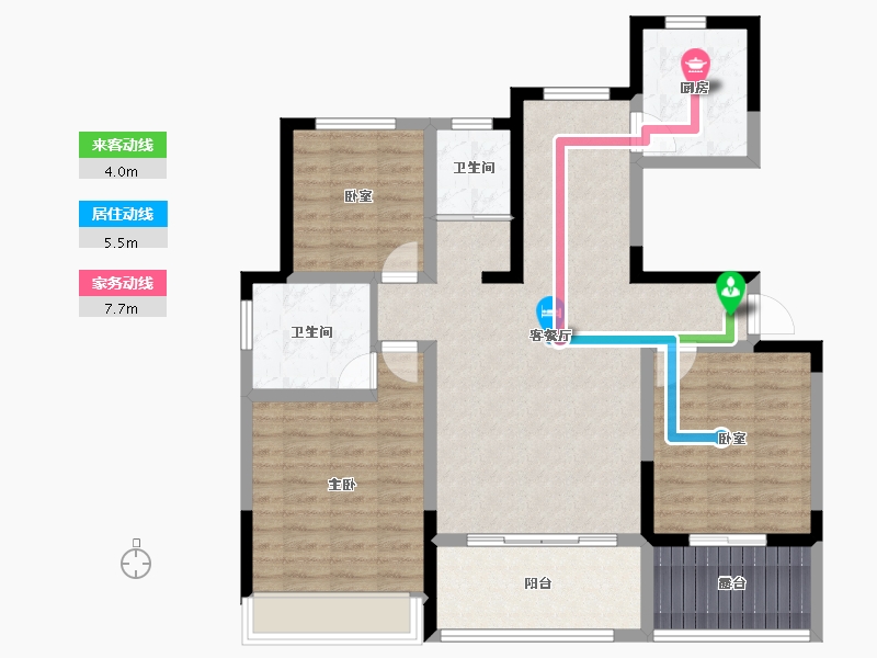 河南省-濮阳市-乐享御府-98.40-户型库-动静线