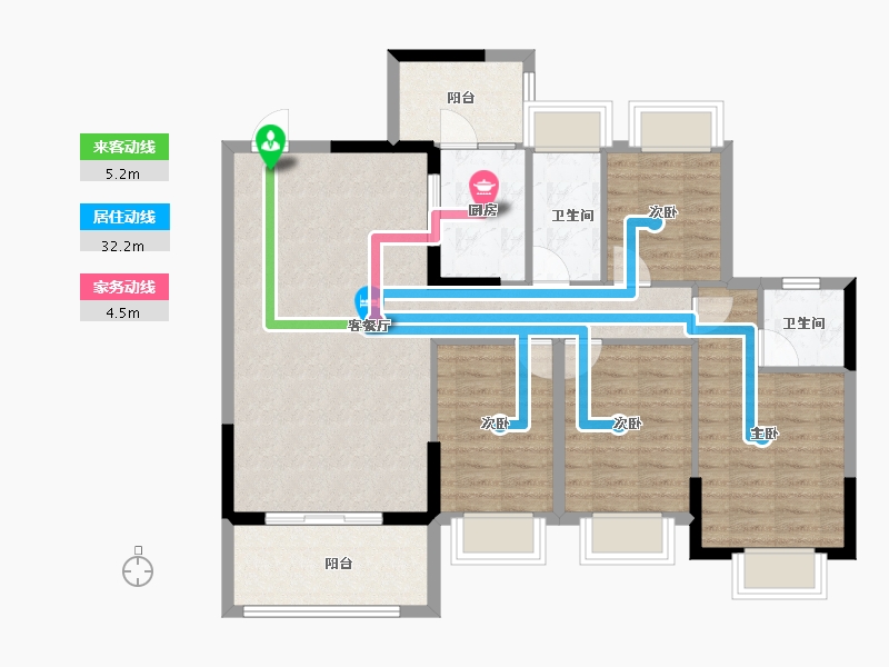 广东省-河源市-维景南城花园-99.41-户型库-动静线