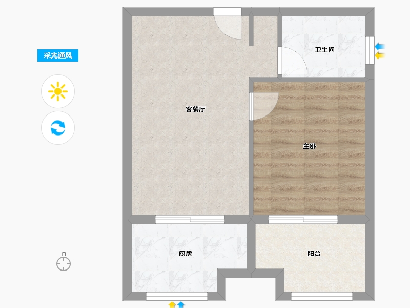 海南省-陵水黎族自治县-一品清水湾-49.33-户型库-采光通风