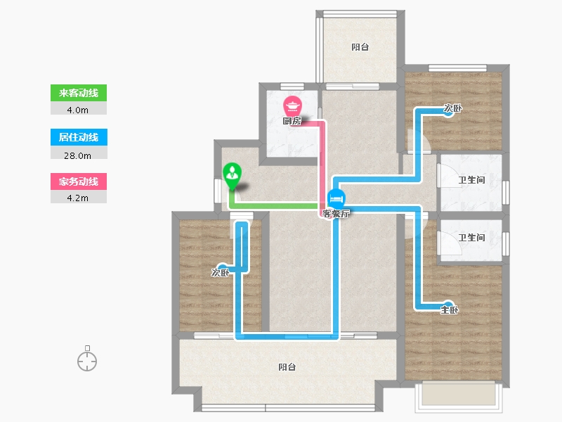 河南省-濮阳市-向荣·翡翠城-102.08-户型库-动静线