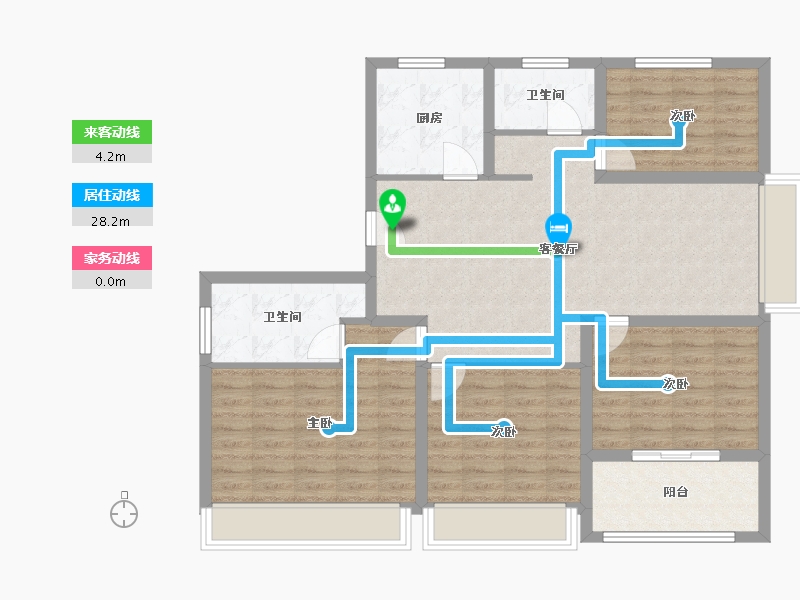 山东省-济宁市-九巨龙孝养城-102.13-户型库-动静线