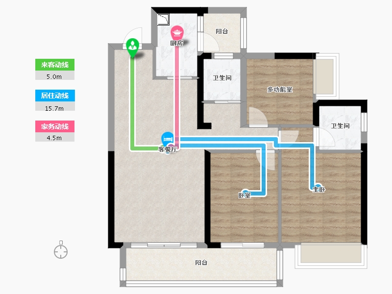 广西壮族自治区-崇左市-崇左碧桂园公园上城-86.28-户型库-动静线