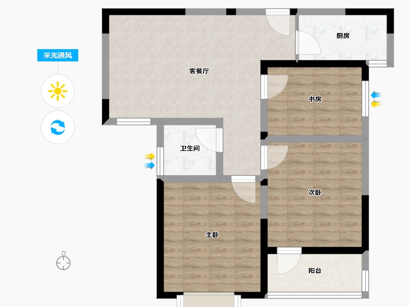 山东省-济宁市-南池御都-78.11-户型库-采光通风