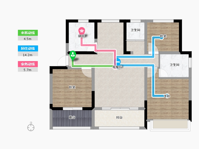 河南省-濮阳市-乐享御府-97.61-户型库-动静线