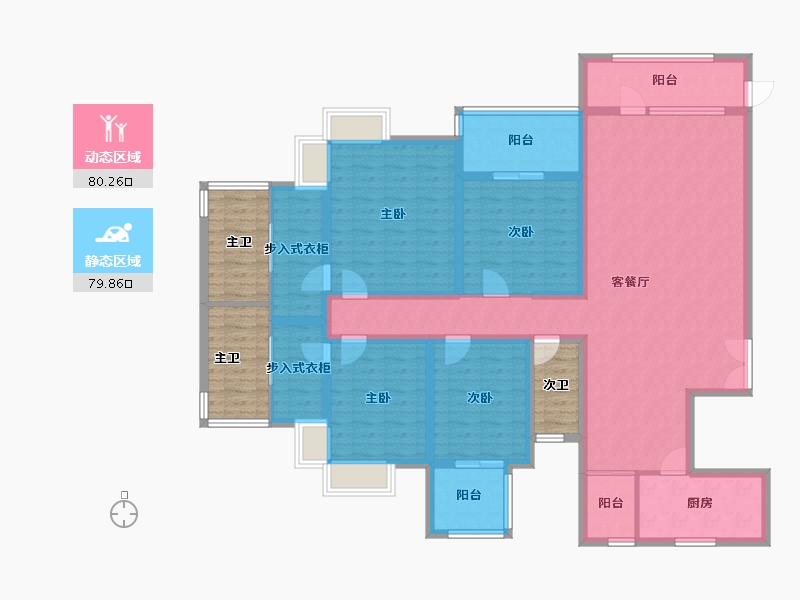 福建省-福州市-中发印象外滩-160.00-户型库-动静分区