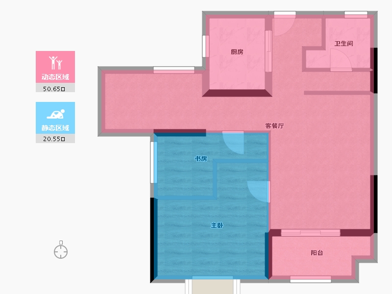 福建省-福州市-福州碧桂园铂玥府-63.00-户型库-动静分区