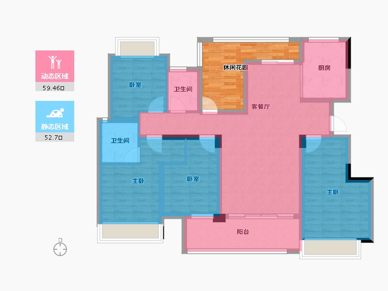 广西壮族自治区-来宾市-象州温泉城-109.82-户型库-动静分区