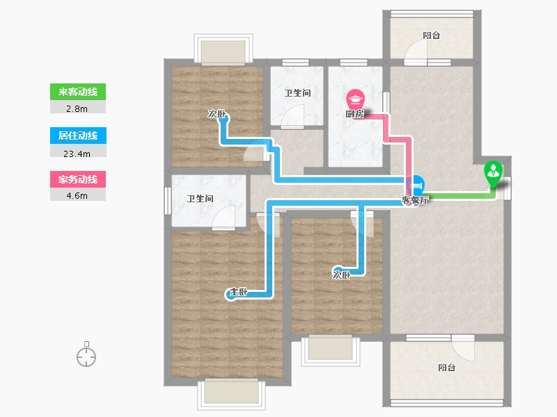 山东省-济宁市-红星瑞马世家-109.25-户型库-动静线